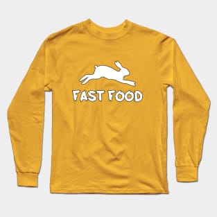 Hoppy Meals - Funny Fast Food Rabbit Long Sleeve T-Shirt